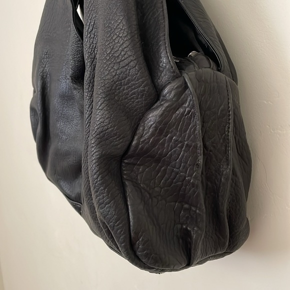 Black Leather Boho Bag - Picture 6 of 8